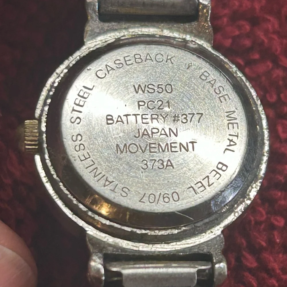 2 - VTG Flex Band Women's Silver Tone Quartz Watches - 1 stamped M.Z. Berger.